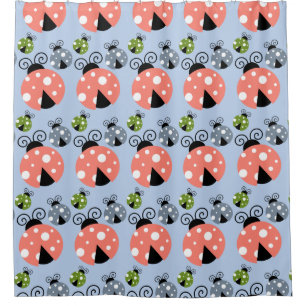 Rideaux De Douche Lady Bug Motif