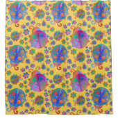 Rideaux De Douche Lady Bugs Amongst the Flowers on a Midsummer Day (Devant)