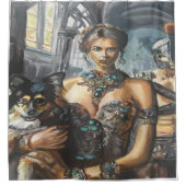 Rideaux De Douche Lady et Doggie (Devant)