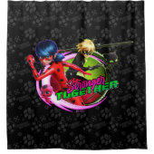 Rideaux De Douche Ladybug & Cat Noir | Ensemble plus fort (Devant)