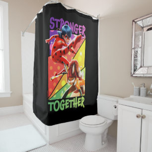Rideaux De Douche Ladybug & Rena Rouge   Ensemble plus fort