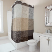 Rideaux De Douche Laine À damiers Brown : Tartan Texture (En situation)