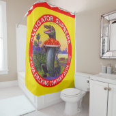 Rideaux De Douche L'Alligator Suprême de Floride (En situation)