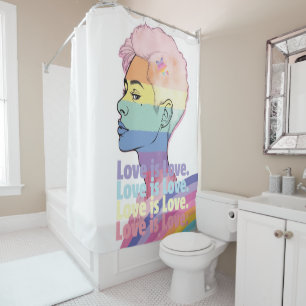 Rideaux De Douche L'amour est l'amour