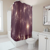 Rideaux De Douche Lampe rose abstraite avec parties scintillant (En situation)