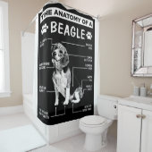 Rideaux De Douche L'Anatomie D'Un Chien Beagle (En situation)