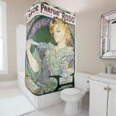 Rideaux De Douche Lance 1896 d'Alfons Mucha Parfum Rodo (En situation)