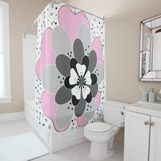 Rideaux De Douche Lancer l'oreiller (En situation)