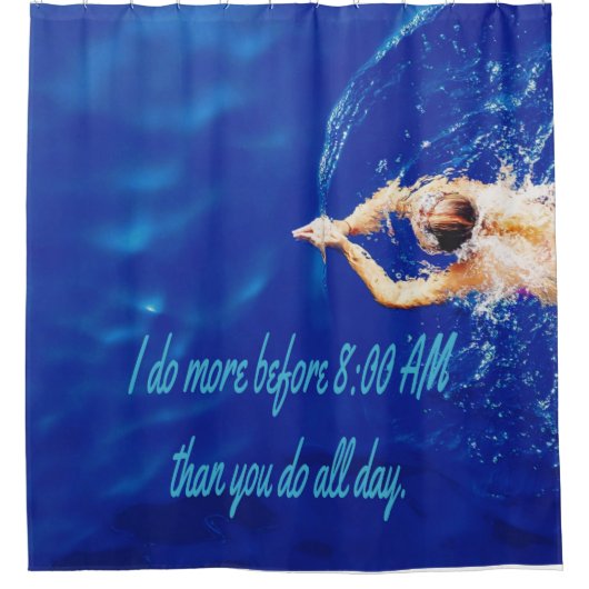 Rideaux De Douche Lap Swim Team Motivational Inspiration (Devant)