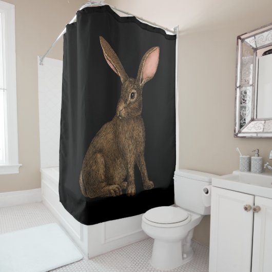 Rideaux De Douche Lapin 4 (En situation)