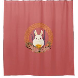 Rideaux De Douche lapin chinois