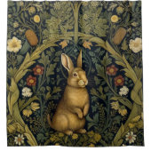 Rideaux De Douche Lapin dans la forêt style Art nouveau (Devant)