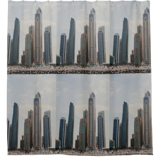 Rideaux De Douche L'architecture de Dubai Marina (Devant)