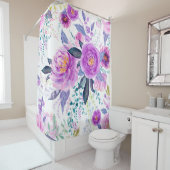 Rideaux De Douche Large Peony  (En situation)