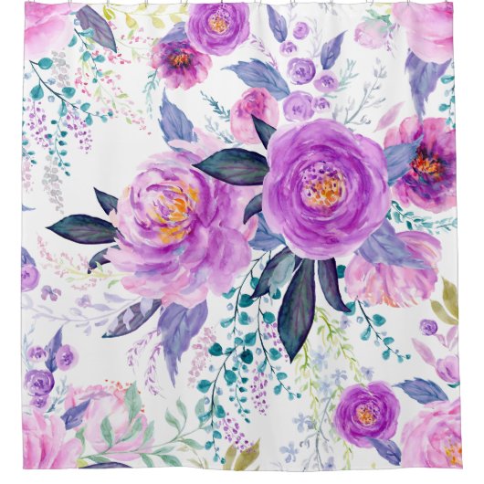 Rideaux De Douche Large Peony  (Devant)