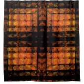 Rideaux De Douche L'art Abstrait au mur (Devant)