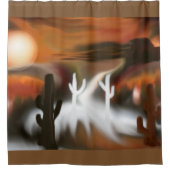 Rideaux De Douche L'art Abstrait du feu et de la glace au sud-ouest (Devant)