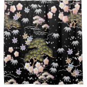 Rideaux De Douche L'art botanique japonais inspiré par l'élégance| (Devant)