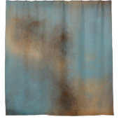 Rideaux De Douche L'Art Contemporain Bleu Abstrait (Devant)