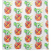 Rideaux De Douche L'art cool de l'ananas funky (Devant)