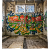 Rideaux De Douche L'art de graffiti a perdu la douche abandonnée de (Devant)