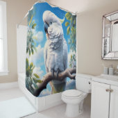 Rideaux De Douche L'art du Cockatoo (En situation)