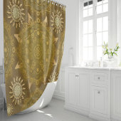 Rideaux De Douche L'art moderne hexa or ursidae mandala