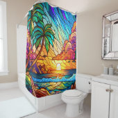 Rideaux De Douche L'art tropical (En situation)