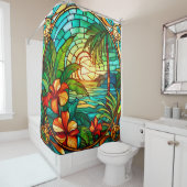 Rideaux De Douche L'art tropical (En situation)