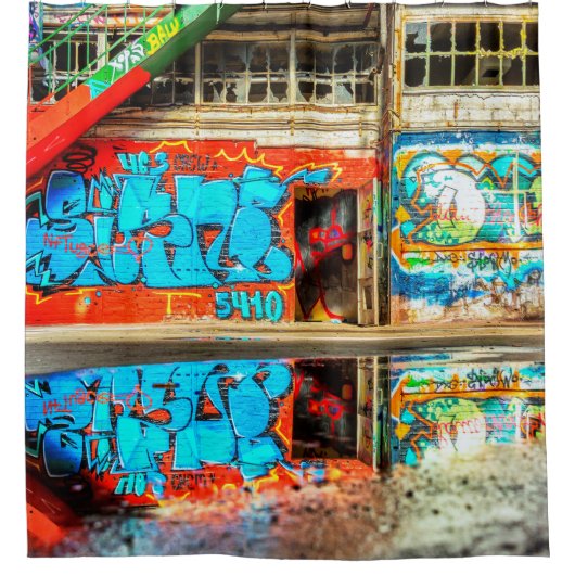 Rideaux De Douche L'art urbain de graffiti a perdu la douche (Devant)