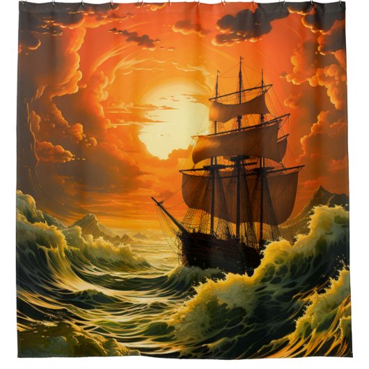 Rideaux De Douche L'artisanat de la voile (Devant)