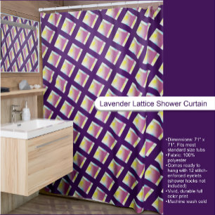 Rideaux De Douche Lattice de lavande