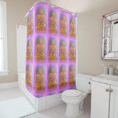 Rideaux De Douche lavande aura buddhas (En situation)