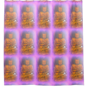 Rideaux De Douche lavande aura buddhas