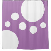 Rideaux De Douche Lavande : Doigts modernes en blanc (Devant)