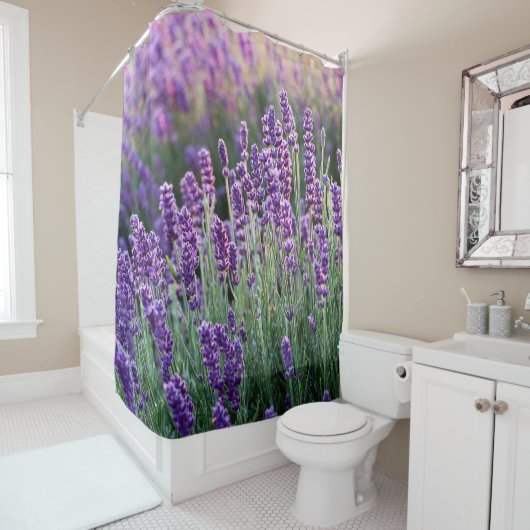 Rideaux De Douche Lavande Luxuriante (En situation)
