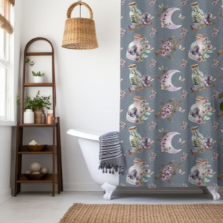 Rideaux De Douche Lavande mystique Boho Lavender Lune et potions