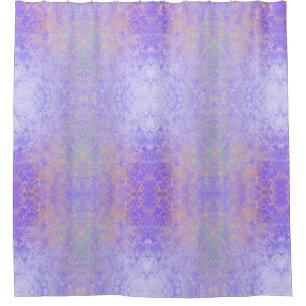 Rideaux De Douche Lavande psychédélique Purple Neon Pastel Abstrait