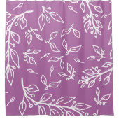 Rideaux De Douche Lavande violet floral (Devant)