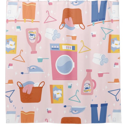 Rideaux De Douche lave-linge lave-linge ménagère (Devant)