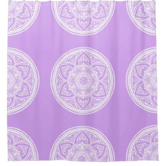 Rideaux De Douche Lavender Mandala (Devant)