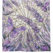 Rideaux De Douche Lavender Morning Bliss - Art mosaïque (Devant)