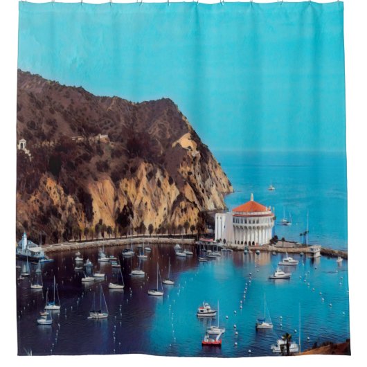 Rideaux De Douche ldp PÈRE NOËL CATALINA ISLAND - port - (Devant)
