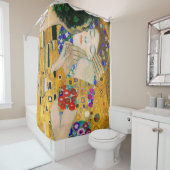 Rideaux De Douche Le Baiser de Gustav Klimt (En situation)