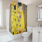 Rideaux De Douche Le baiser par Gustav Klimt (En situation)