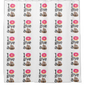 Rideaux De Douche Le beignet I donnent un emoji de dunette (Devant)
