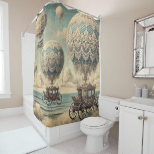 Rideaux De Douche Le Brouillon doré - Design d'art surréaliste