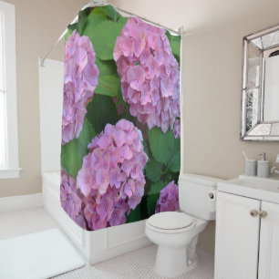 Rideaux De Douche Le buisson d'hortensia rose
