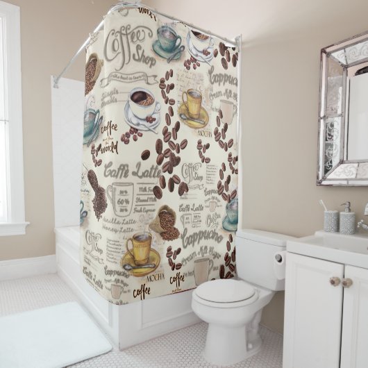 Rideaux De Douche Le café suédois Fika (En situation)