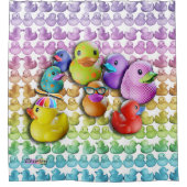 RIDEAUX DE DOUCHE LE CAOUTCHOUC DUCKIES (Devant)